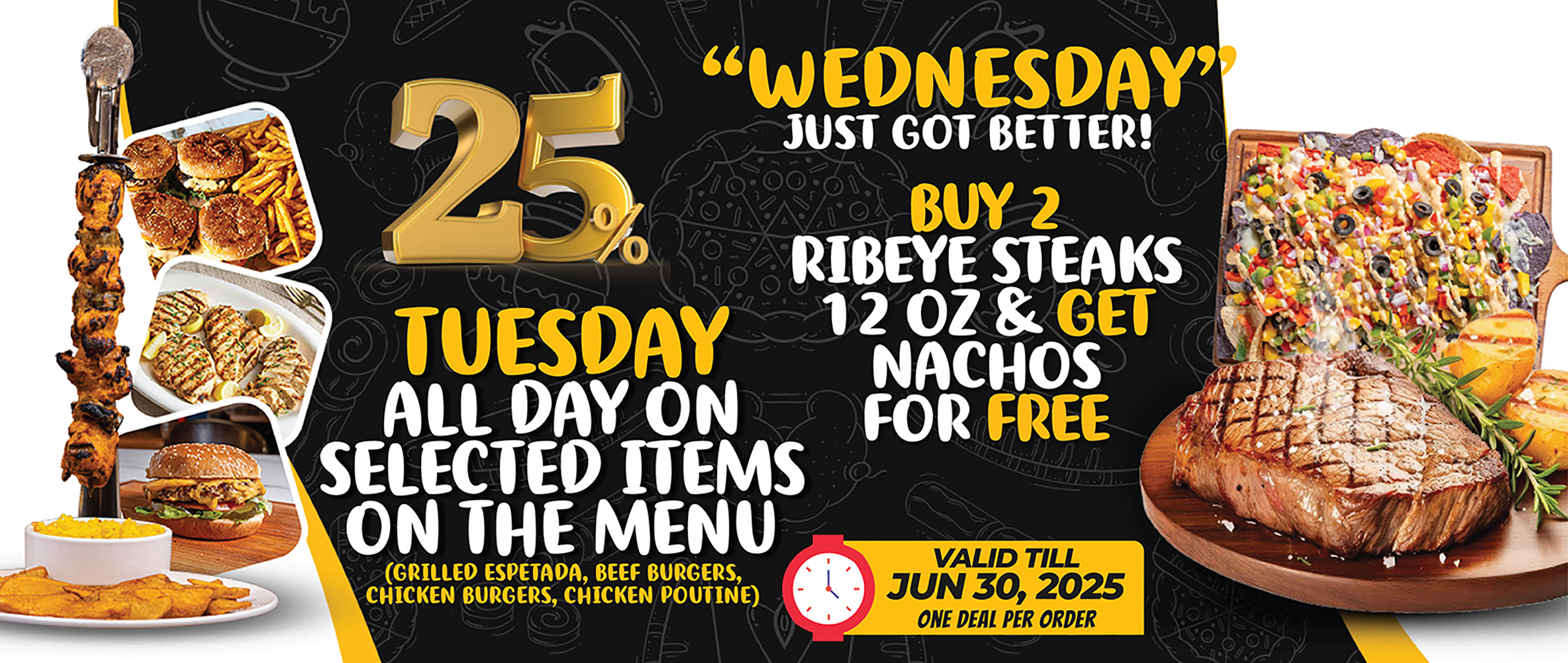 Tuesday and Wednesday Deal 17-06-25